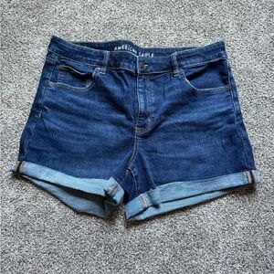American Eagle Midi Raw Hem Shorts